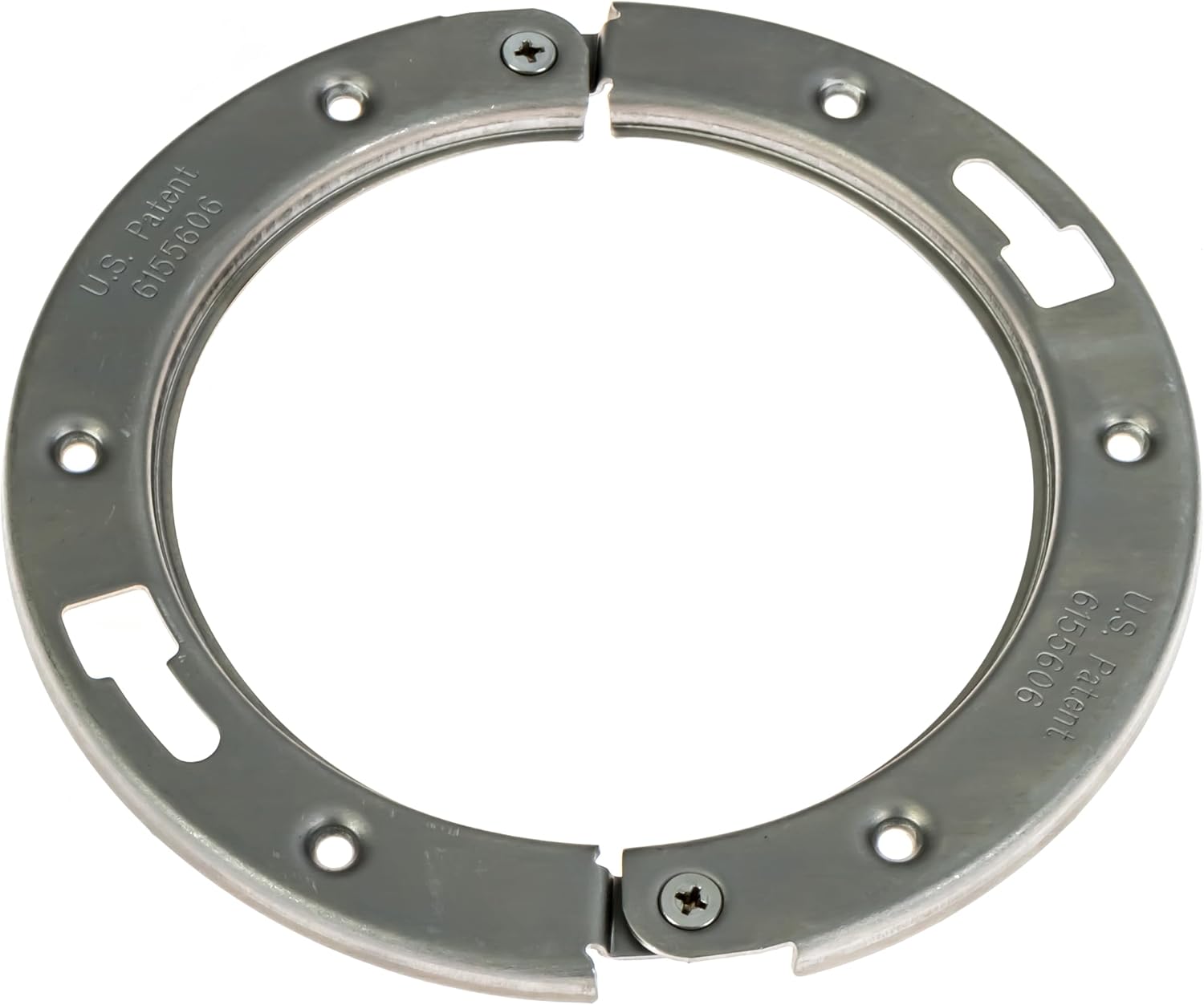 The Clam toilet flange repair ring, assembled